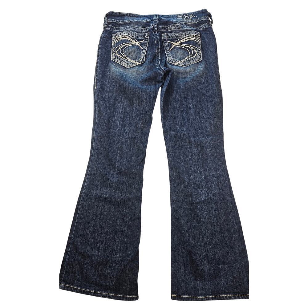 28x30 tag 30x28 real silver suki jeans bootcut thick stitch 90s casual comfort